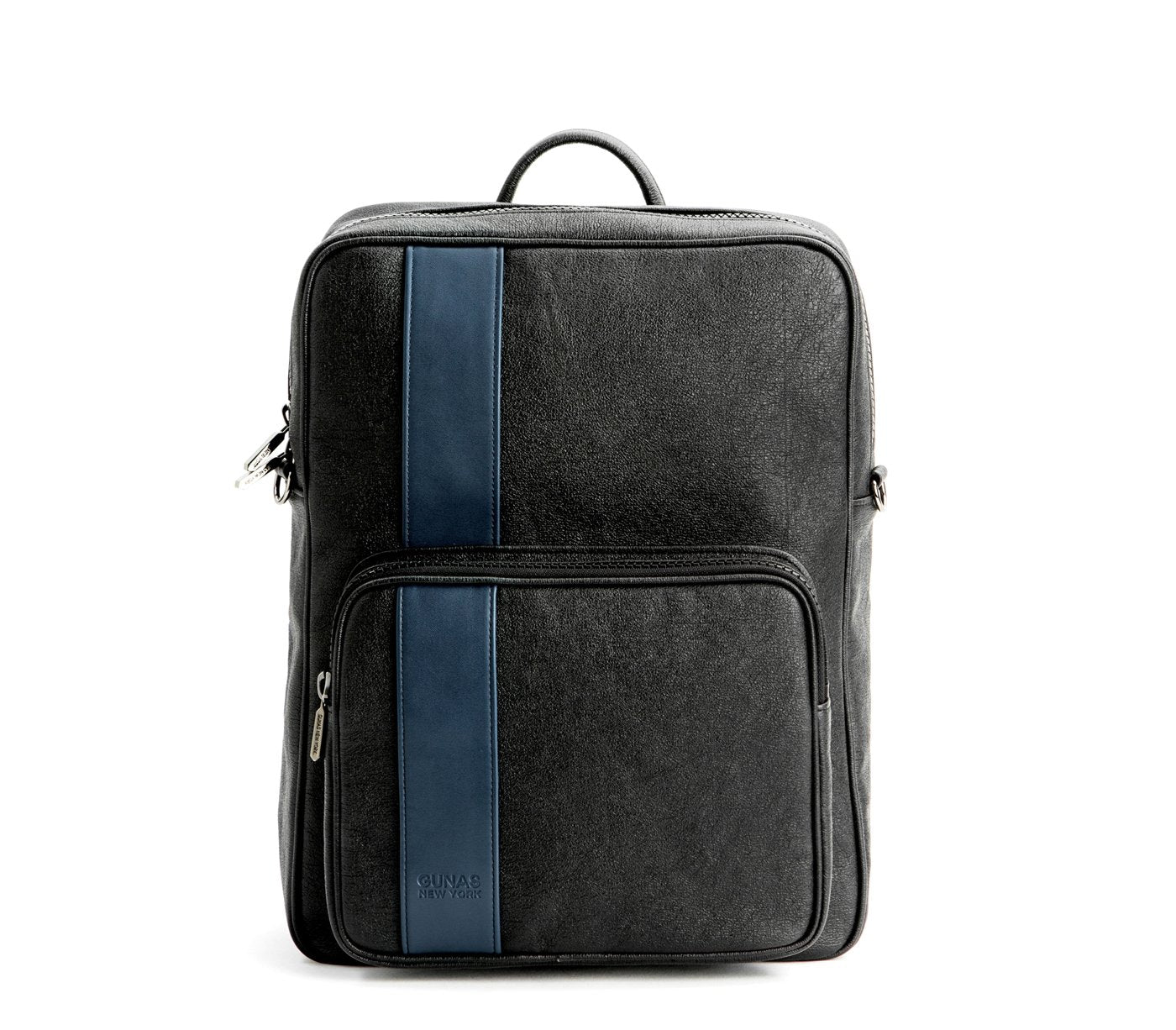 Jared - Blue Vegan Leather Men's Backpack-Bags & Luggage - Men's Bags - Backpacks-GUNAS NEW YORK-Granville Brothers