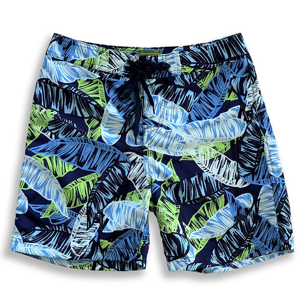 La Palma Eco-Beachwear Surf Botanical Print 17" Boardshorts-S-Granville Brothers