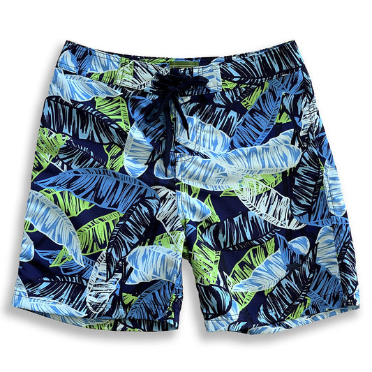 La Palma Eco-Beachwear Surf Botanical Print 17" Boardshorts-S-Granville Brothers
