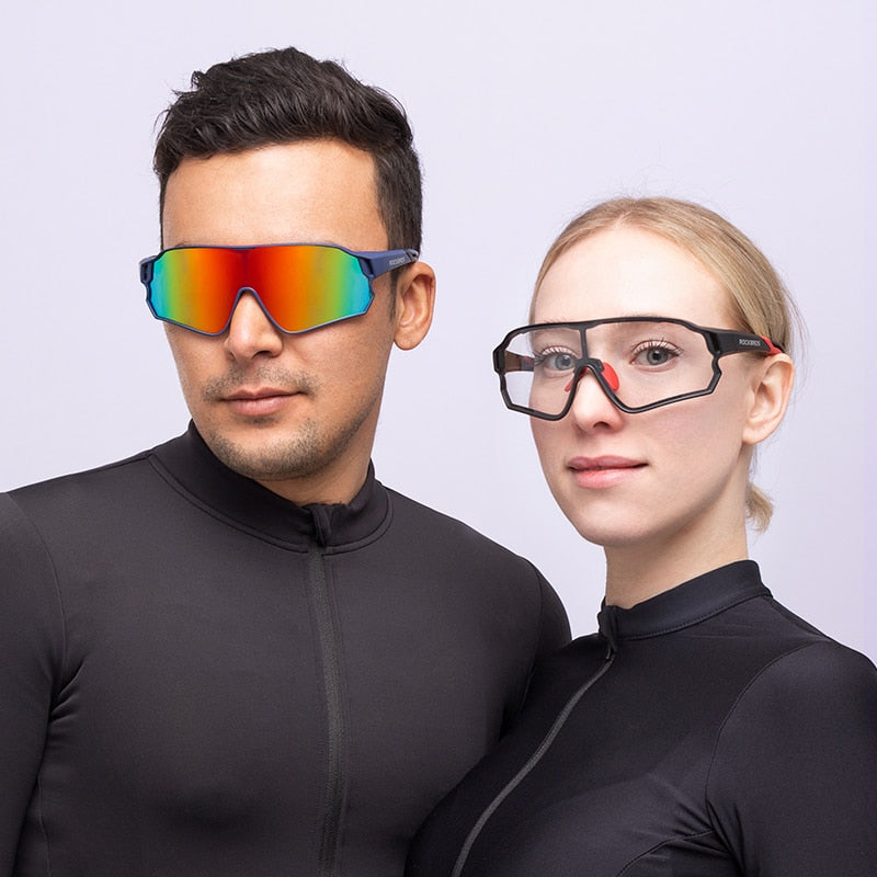 Man Cycling Sunglasses Man Woman Polarized Goggles Photochromatic Sports  Glasses