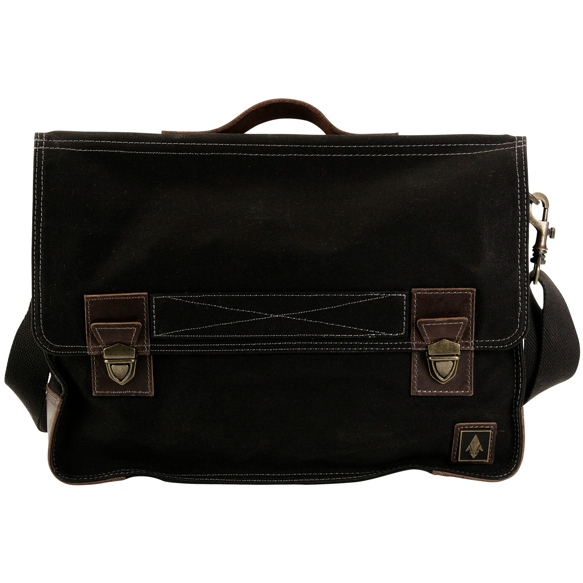 Work Bag - Messenger Bag - Canvas - Leather Handle for Men