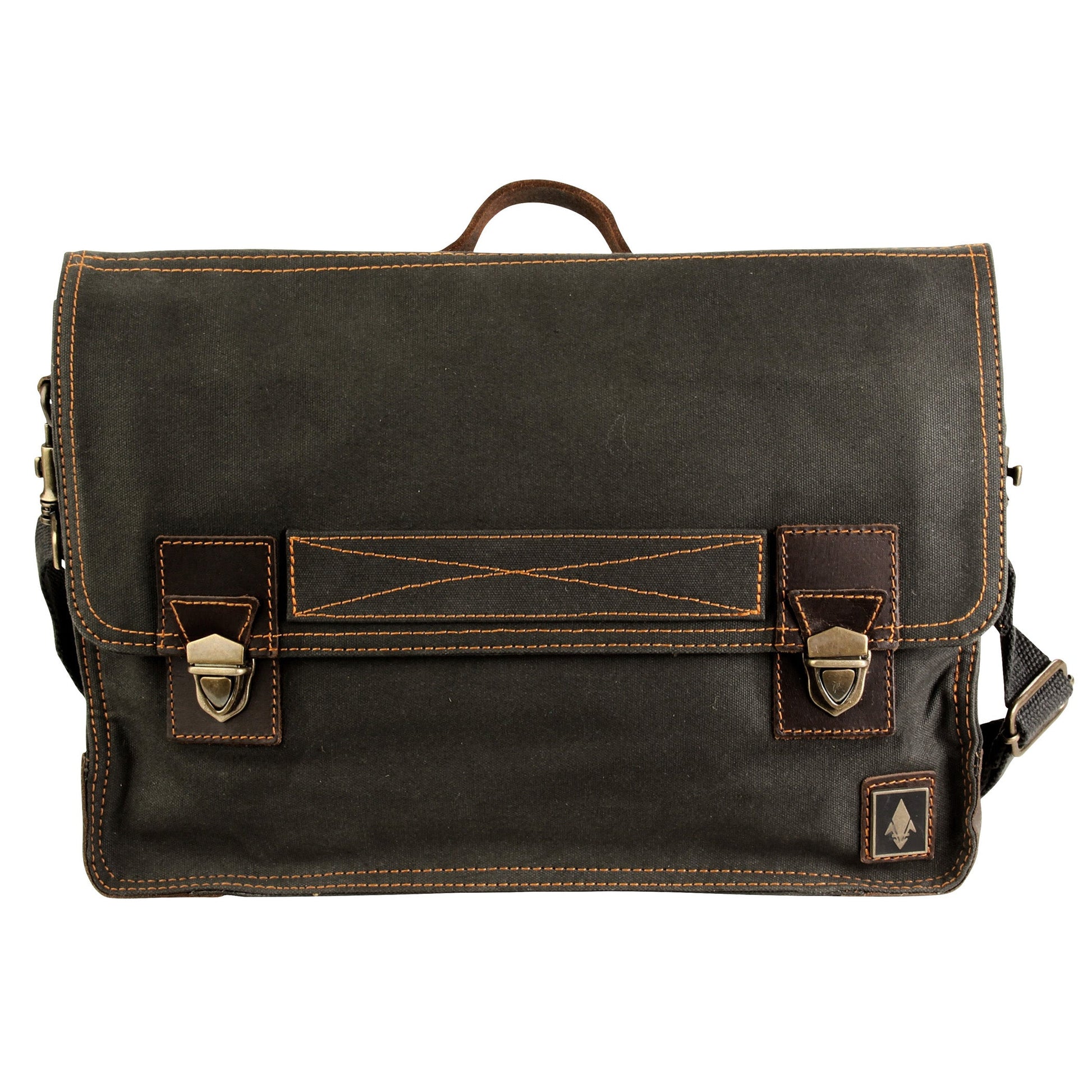 Work Bag - Messenger Bag - Canvas - Leather Handle for Men