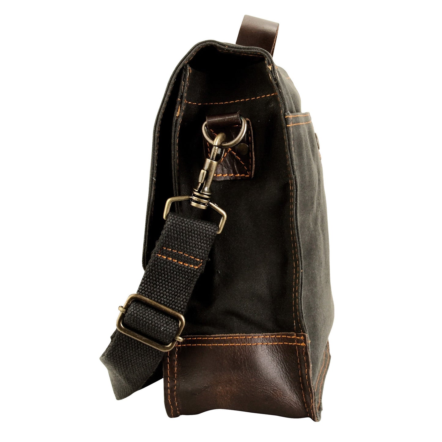 Work Bag - Messenger Bag - Canvas - Leather Handle for Men