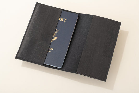 Wanderlust Cork Vegan Passport Holder