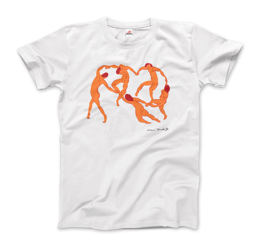 Henri Matisse La Danse 1909 Artwork T-Shirt for Men and Women-Men's Fashion - Men's Clothing - Shirts - Short Sleeve Shirts-Art-O-Rama Shop-Men-White-Granville Brothers