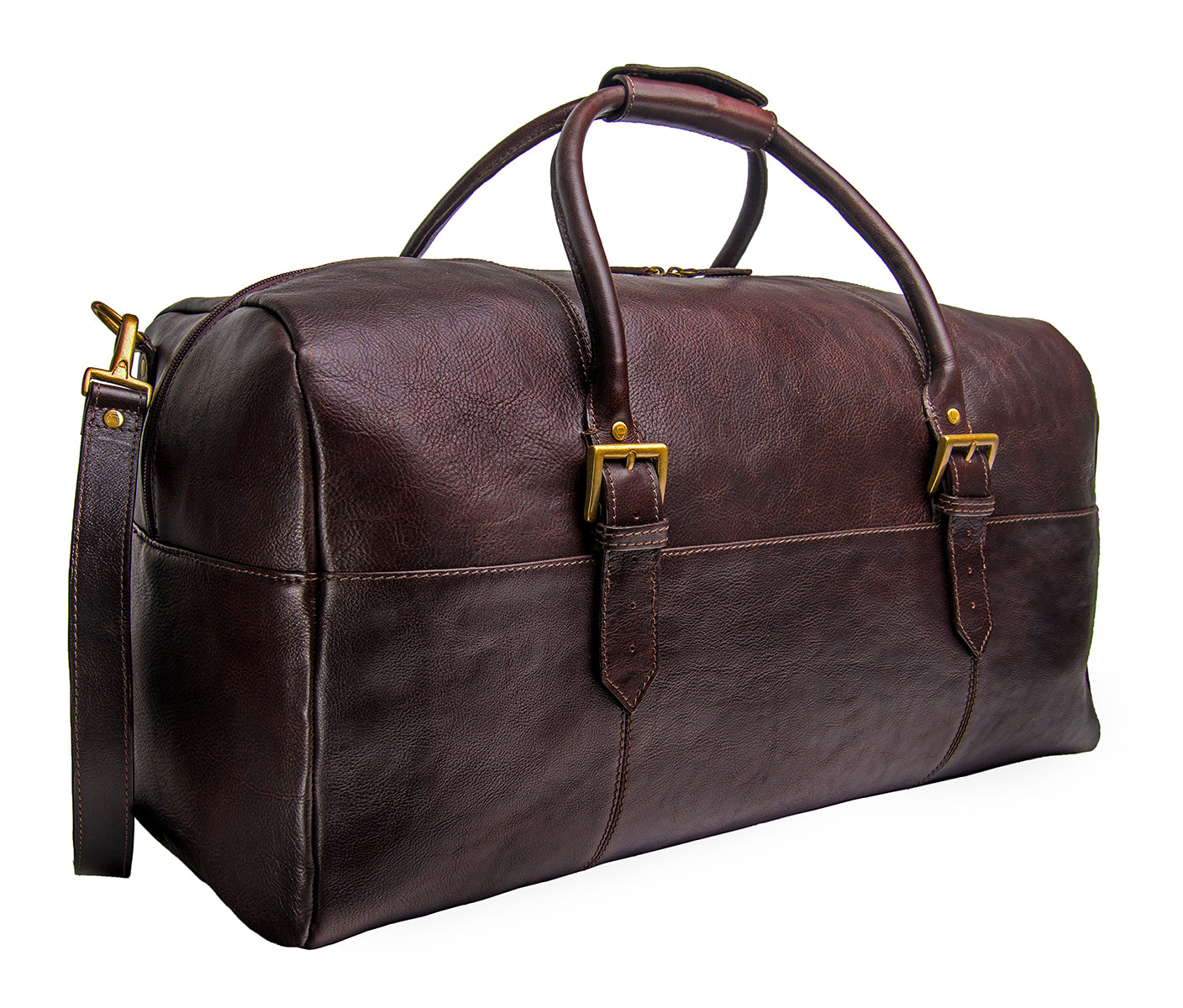 Hidesign Charles Leather Cabin Travel Duffle Weekend Bag for Men-Bags & Luggage - Men's Bags - Travel Bags-Hidesign-Granville Brothers