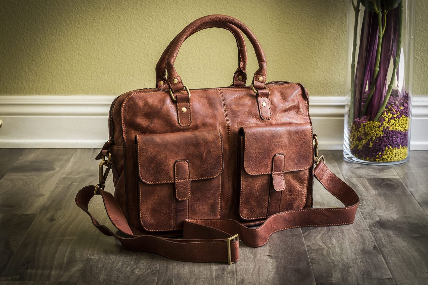Commuter Briefcase - For Men-Kiko Leather-Granville Brothers