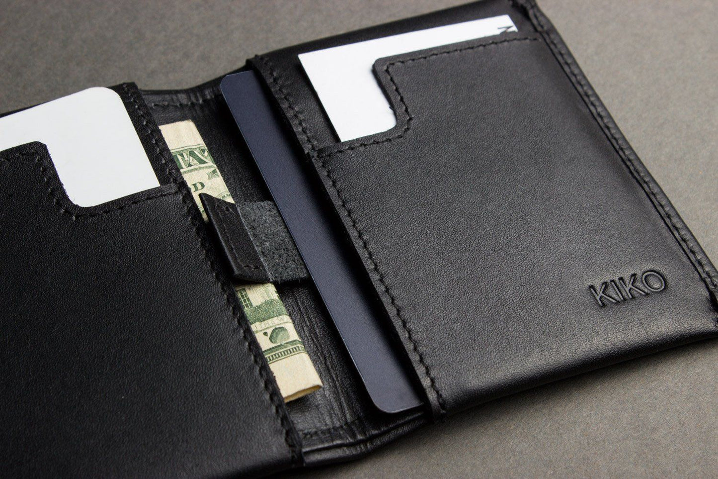 Slim Leather Bifold Wallet for Men-Kiko Leather-Granville Brothers