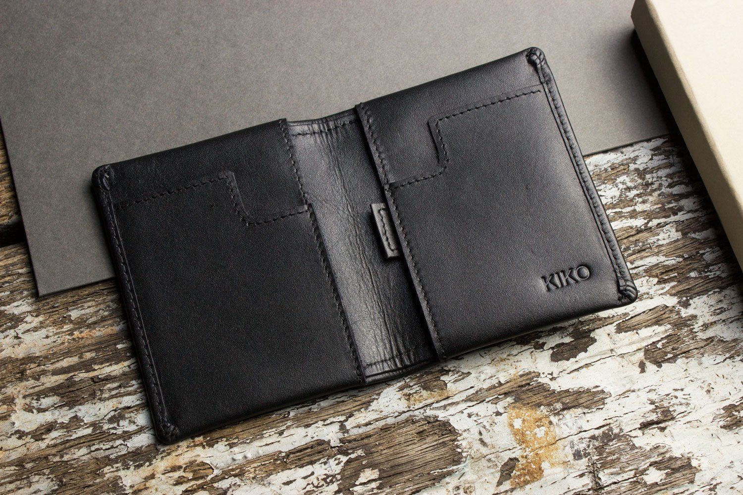 Slim Leather Bifold Wallet for Men-Kiko Leather-Granville Brothers