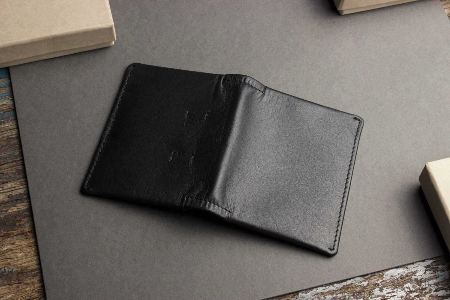 Slim Leather Bifold Wallet for Men-Kiko Leather-Granville Brothers