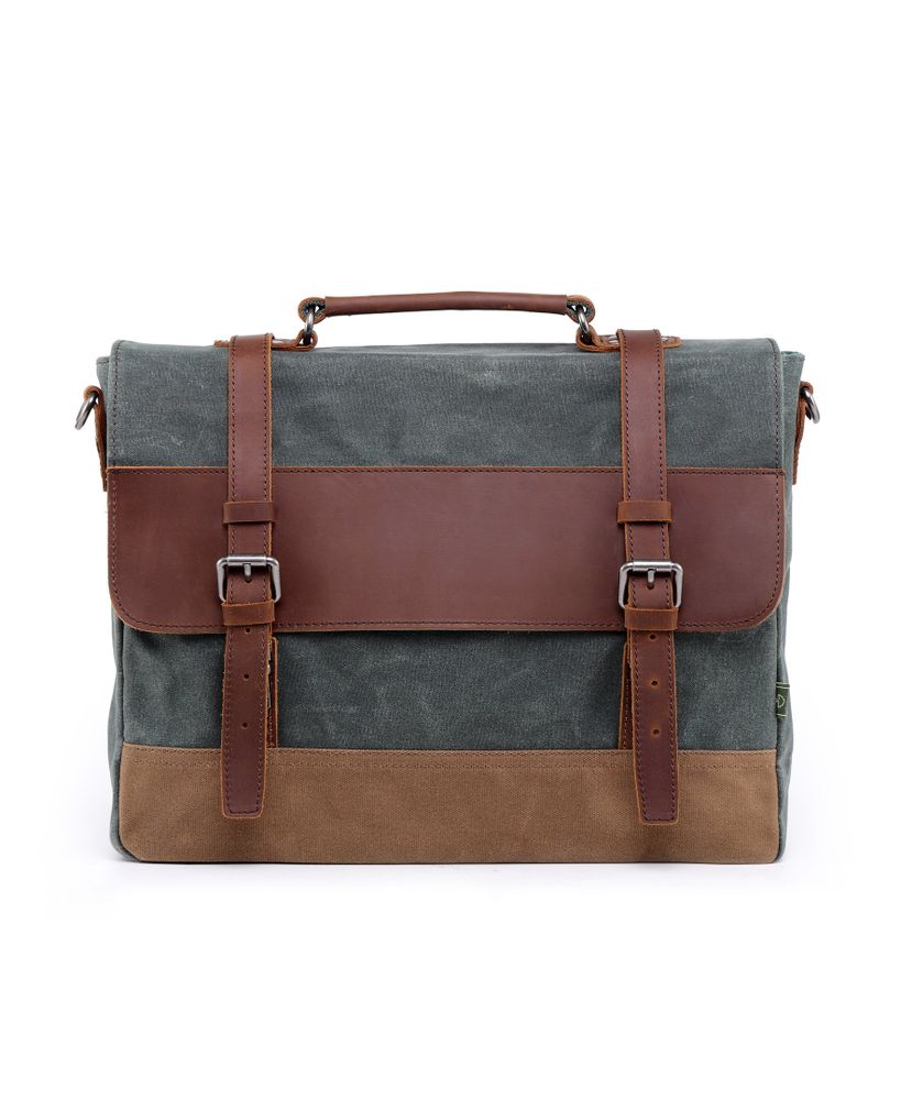 Fountain Valley Briefcase with Leather Accents-Old Trend-Granville Brothers