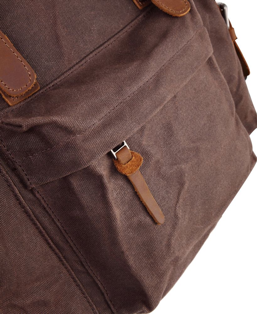 Stone Creek Backpack - Canvas - Leather Accents for Men-Old Trend-Granville Brothers