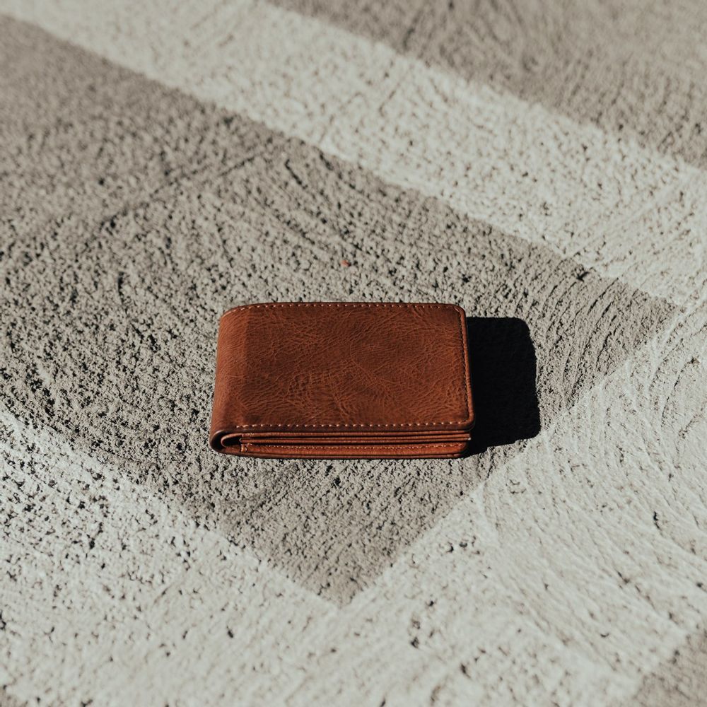 Evan Vegan Leather Bi-Fold Wallet for Men-PX Clothing-Granville Brothers