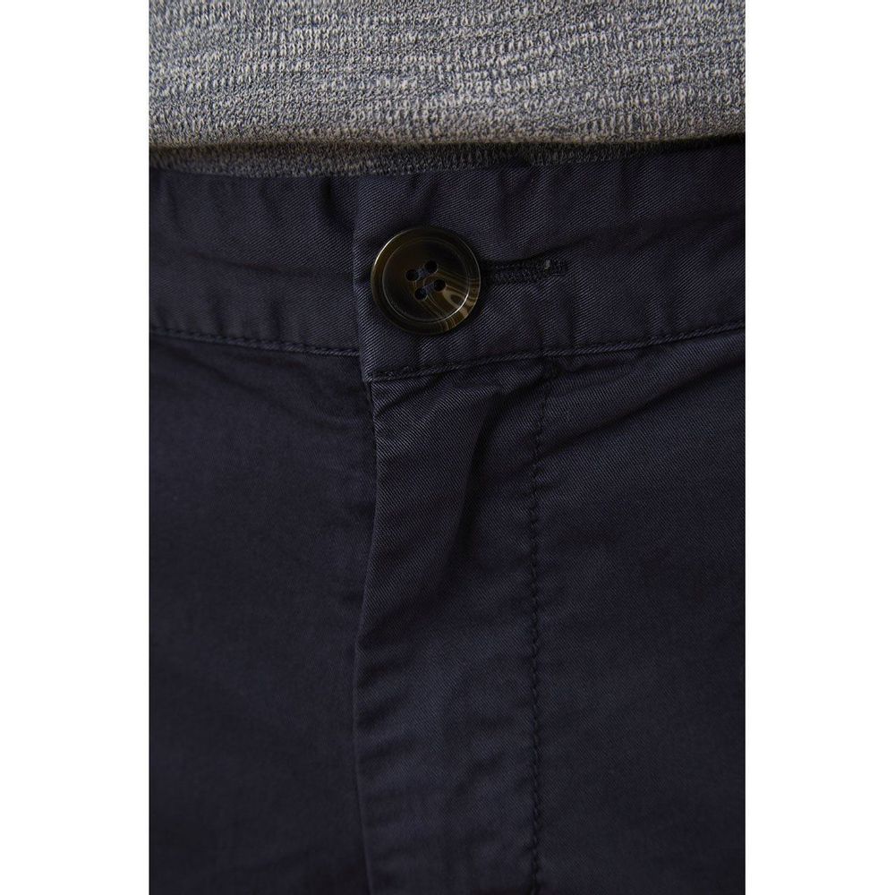 man in Adan Men's Twill Shorts - charcoal - front button