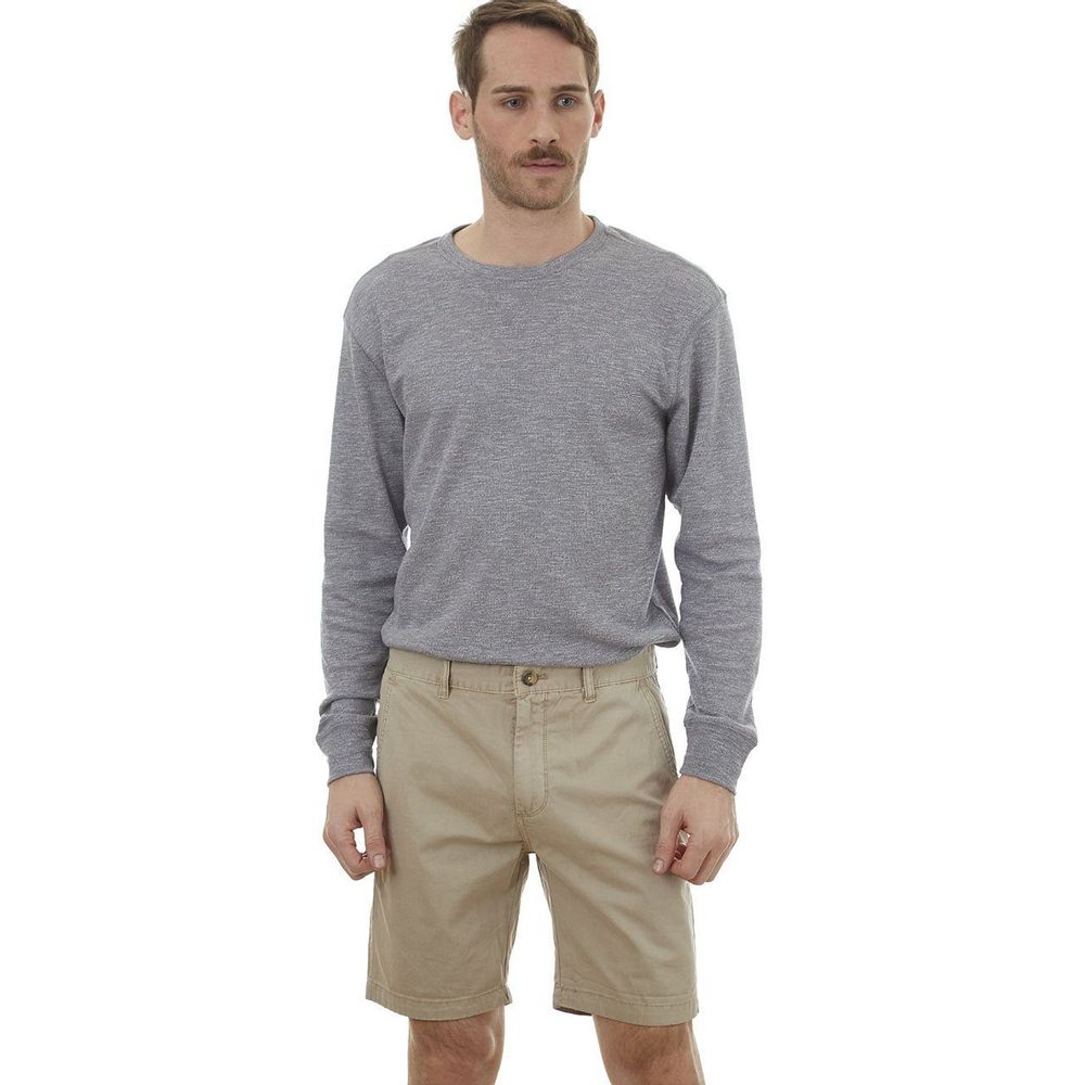 man in Adan Men's Twill Shorts - front